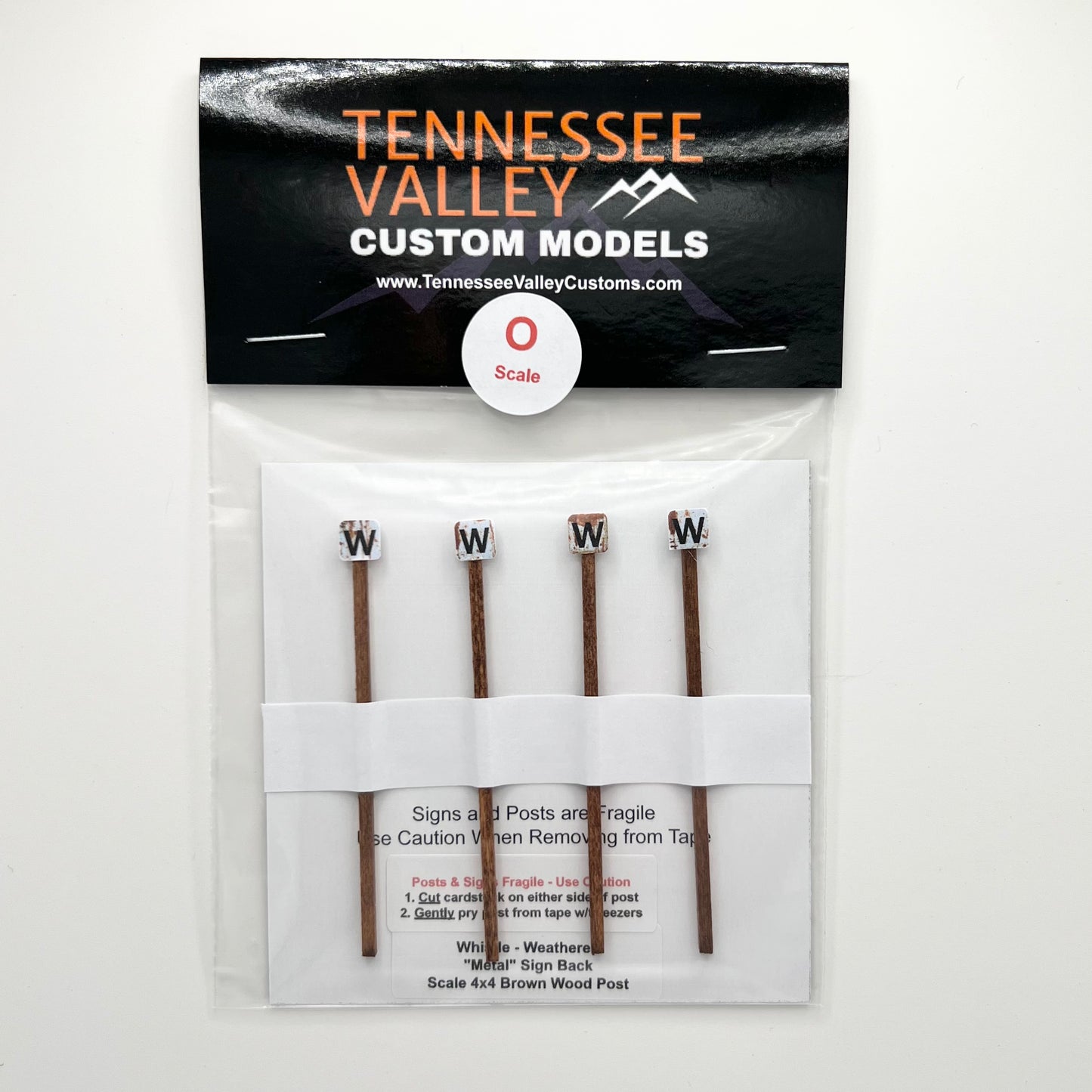 Weathered Whistle Stop 4 x4 brown wood post, Model Railroad Road Signs, Model Railway Signs, HO Scale, HO Gauge, N Scale, N Gauge, S Scale, S Gauge, O Scale, O Gauge, Layout