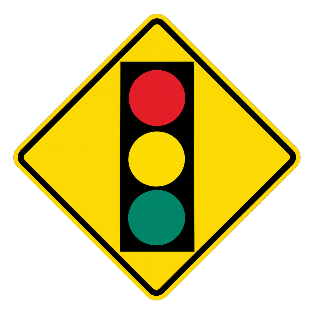 HO Scale - Traffic Light Ahead Sign - 2 Pack