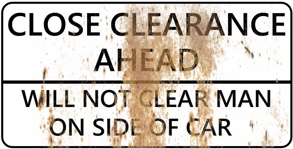 N Scale - Weathered Close Clearance Signs - 4 Pack