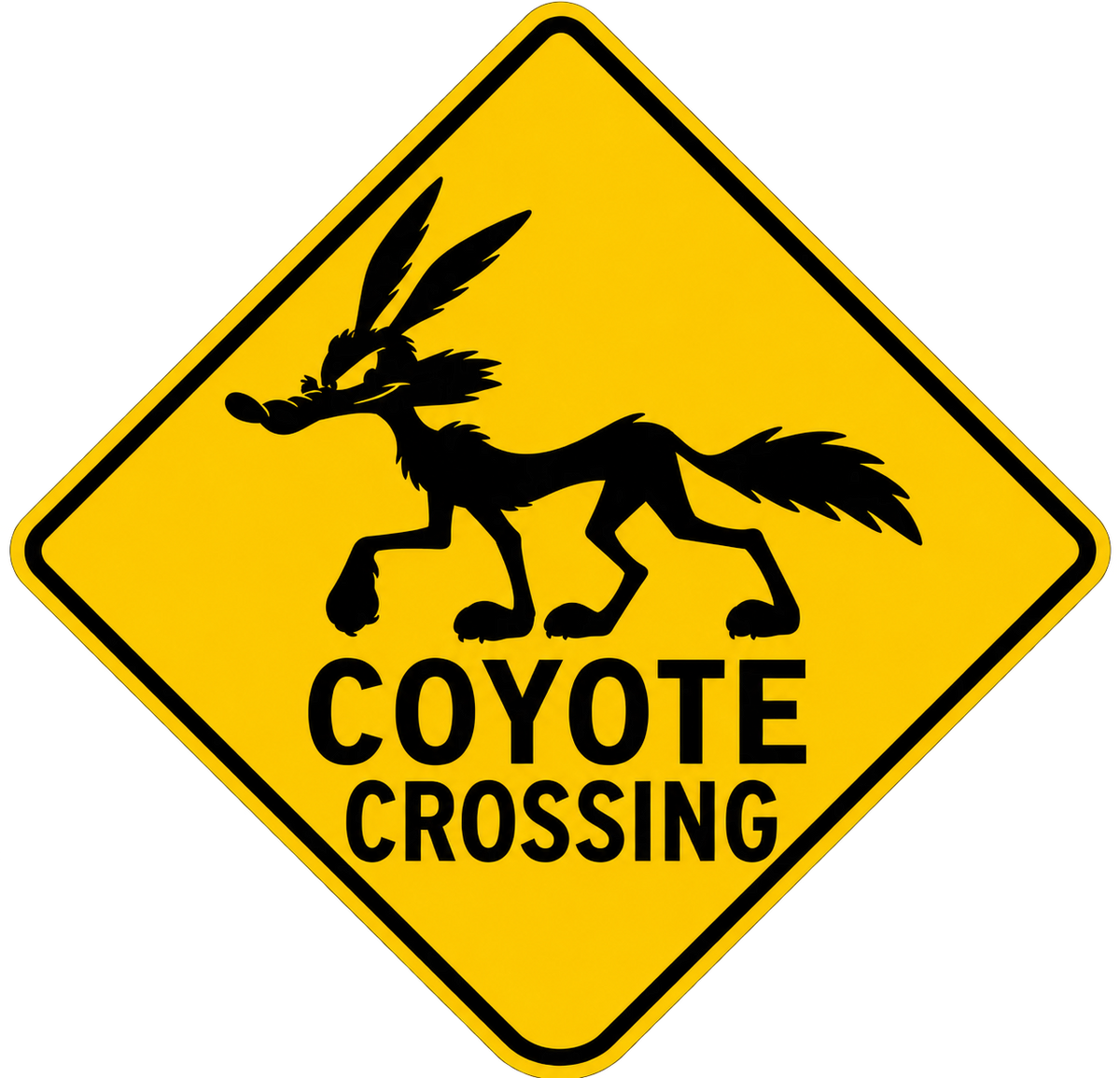 HO Scale - Roadrunner & Coyote Sign Pack – 2 Pack