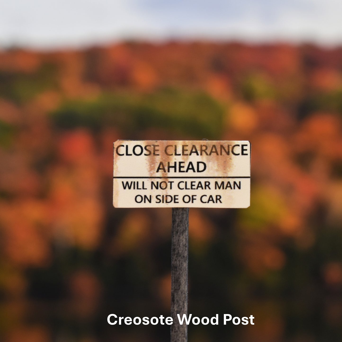 S Scale - Weathered Close Clearance Signs - 2 Pack