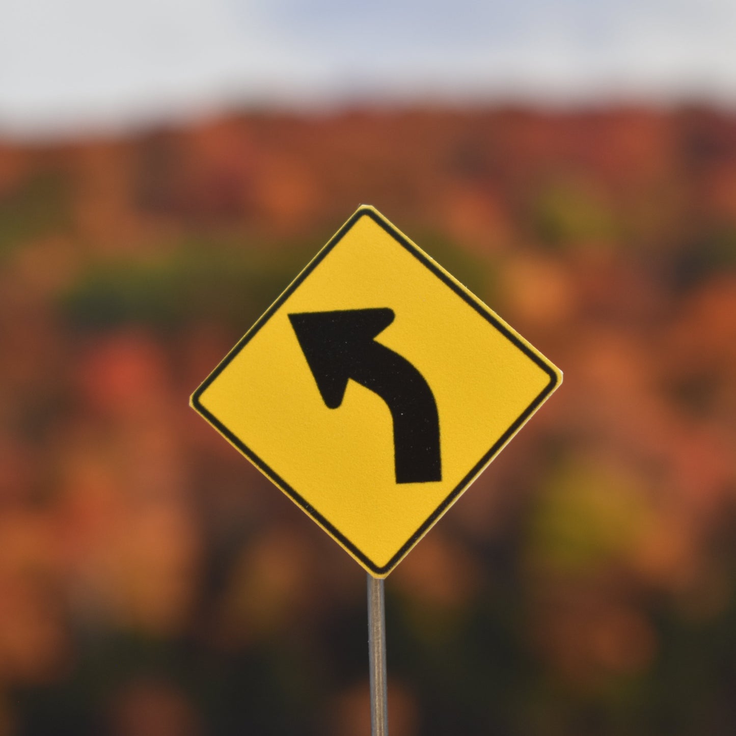 HO Scale - Curve Warning – 45 or 90, Choose Direction - 2 Pack