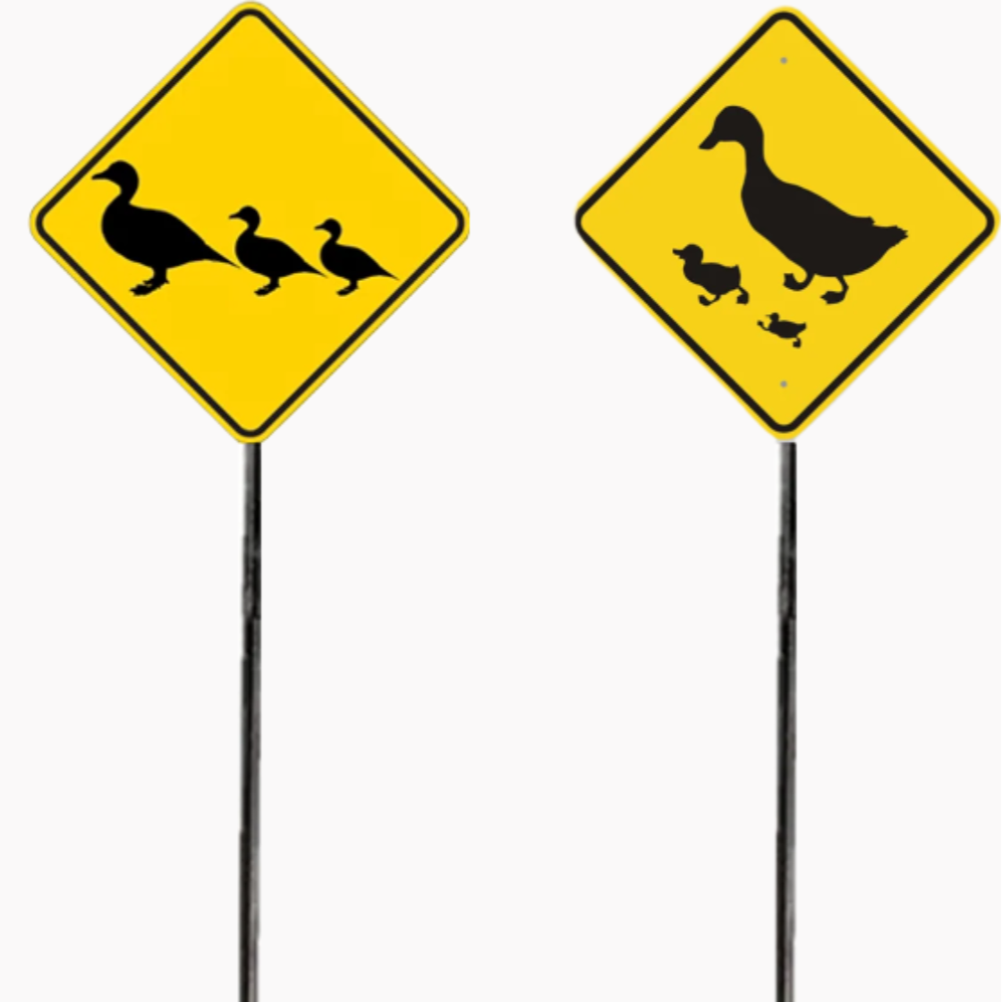 O Scale - Duck Crossing Sign Pack – 2 Pack