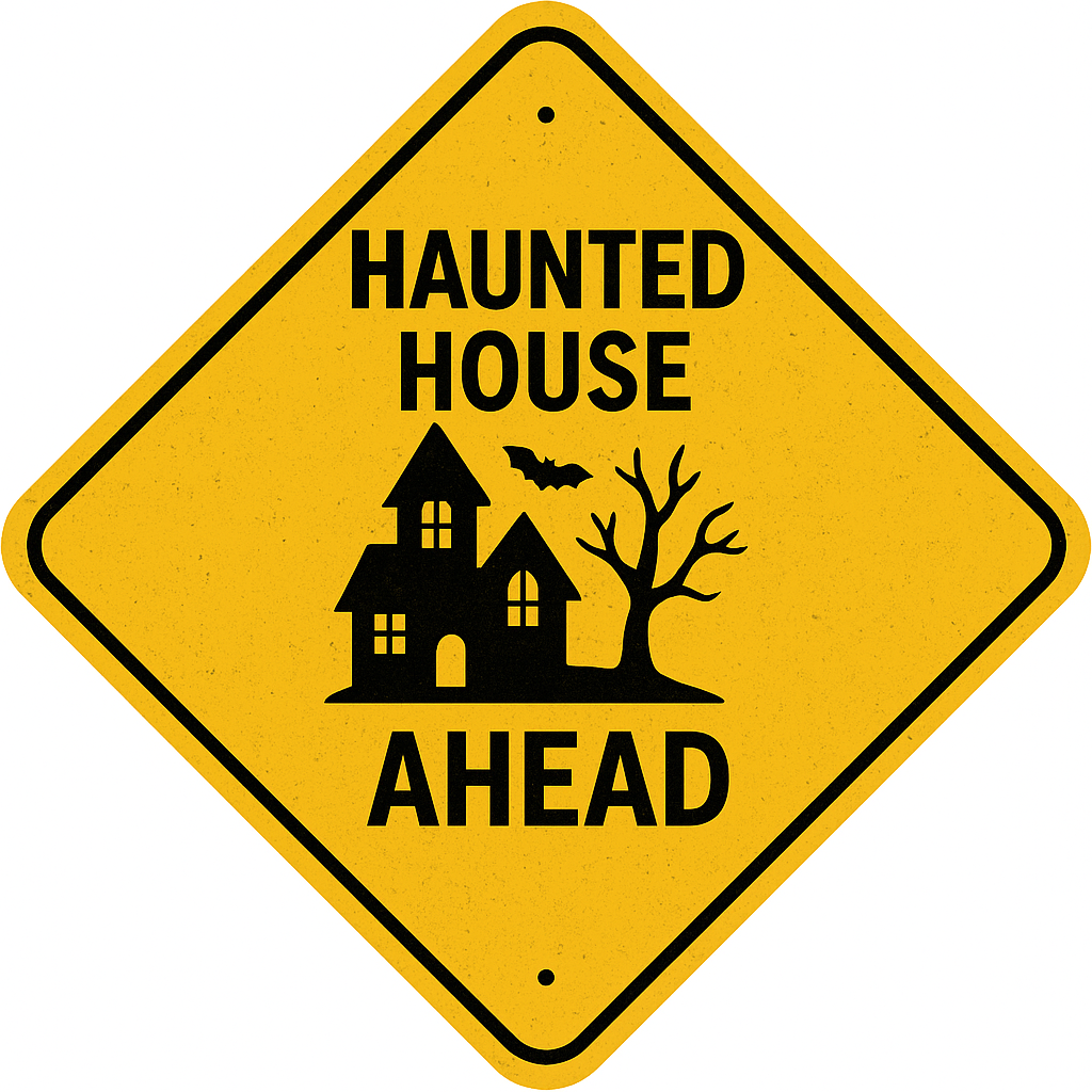 N Scale - Halloween Road Signs