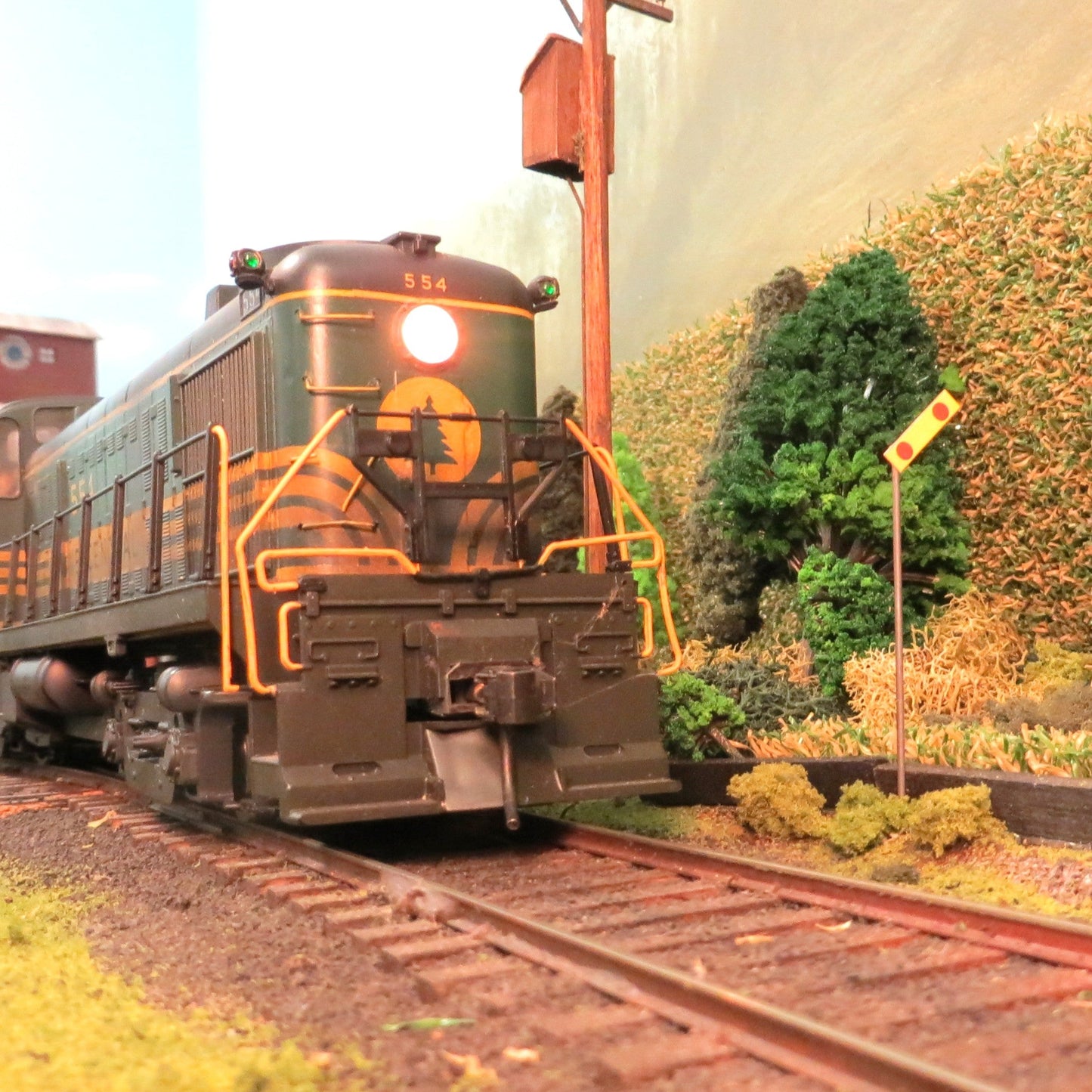 N Scale - Maine Central Flanger Sign - 4 Pack