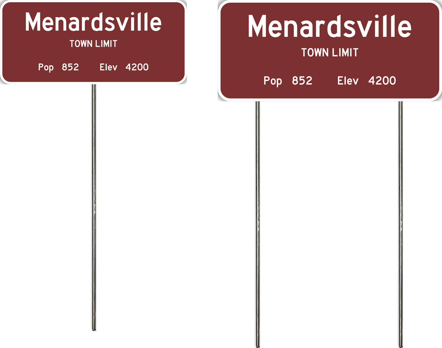 N Scale - City & Town Limit or Landmark Signs - CUSTOM ORDER