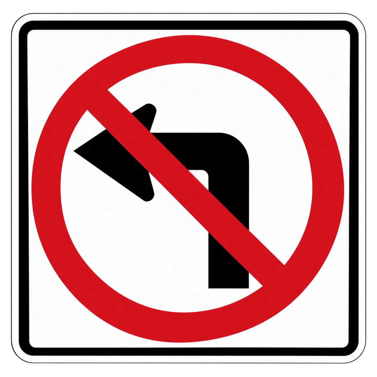 HO Scale - No Left Turn Sign - 2 Pack