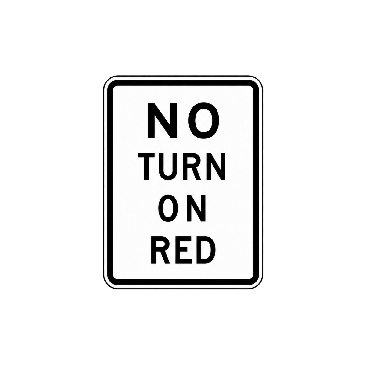 HO Scale - No Turn On Red - 2 Pack