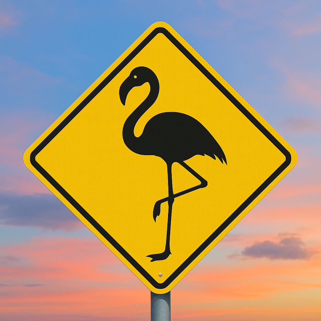 HO Scale - Flamingo Crossing - 2 Pack