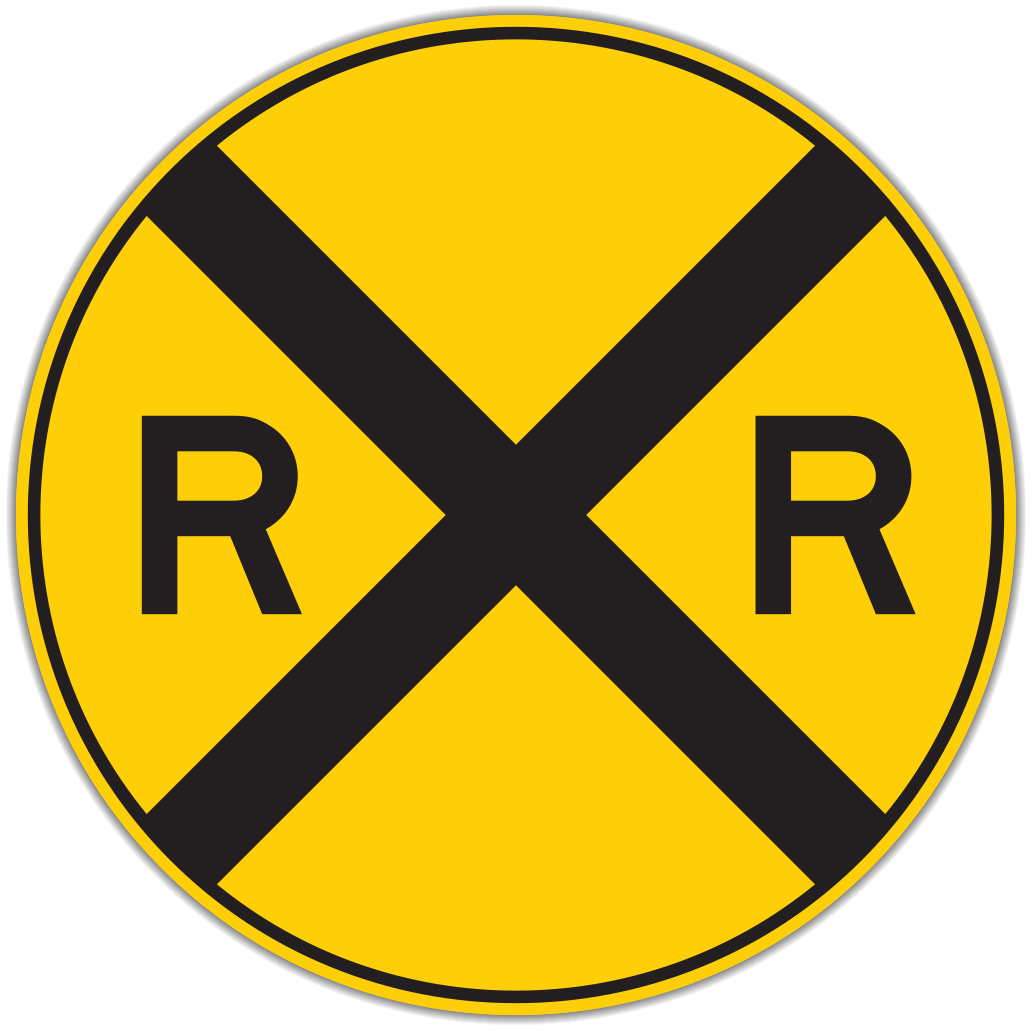 HO Scale - RR Crossing Advance Warning - 2 Pack