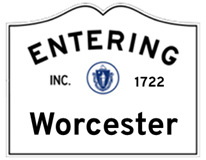N Scale - Massachusetts Town Line Sign - Single Sided Sign