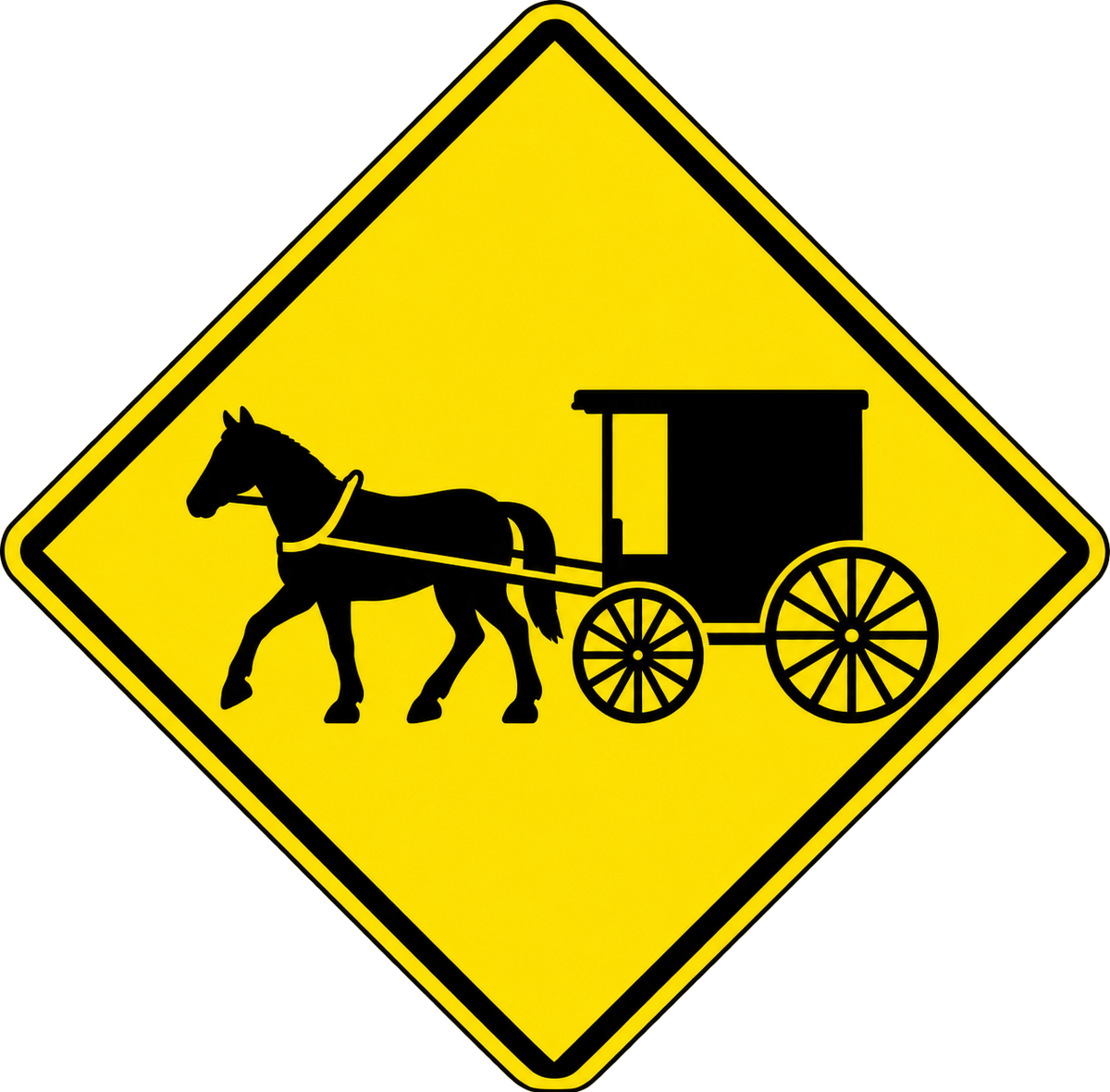 HO Scale - Horse & Buggy Sign - 2 Pack