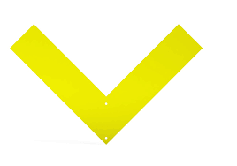 O Scale - Yellow "Y" Yard Limit - 2 Pack
