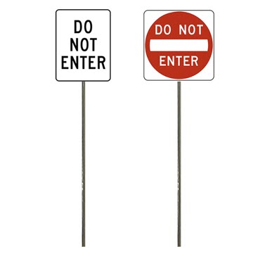 Do Not Enter Black Lettering White background Red Circle White Lettering, S Scale, S Gauge, O Scale, O Gauge, N Scale, N Gauge, HO Scale, HO Gauge, Model Railway Sign, Model Railroad Sign, Diorama Signs
