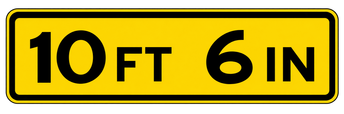 HO Scale -Bridge Clearance Signs - 2 Pack