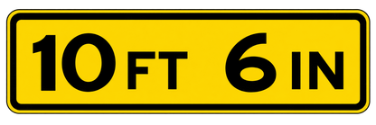 HO Scale -Bridge Clearance Signs - 2 Pack