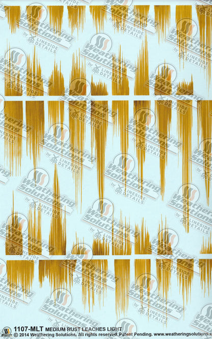 1107-MDT – Medium Rust Leaches Light Decals - Weathering Solutions