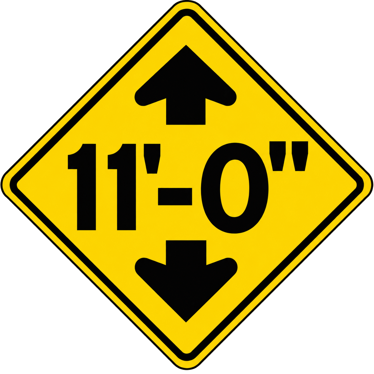 HO Scale -Bridge Clearance Signs - 2 Pack