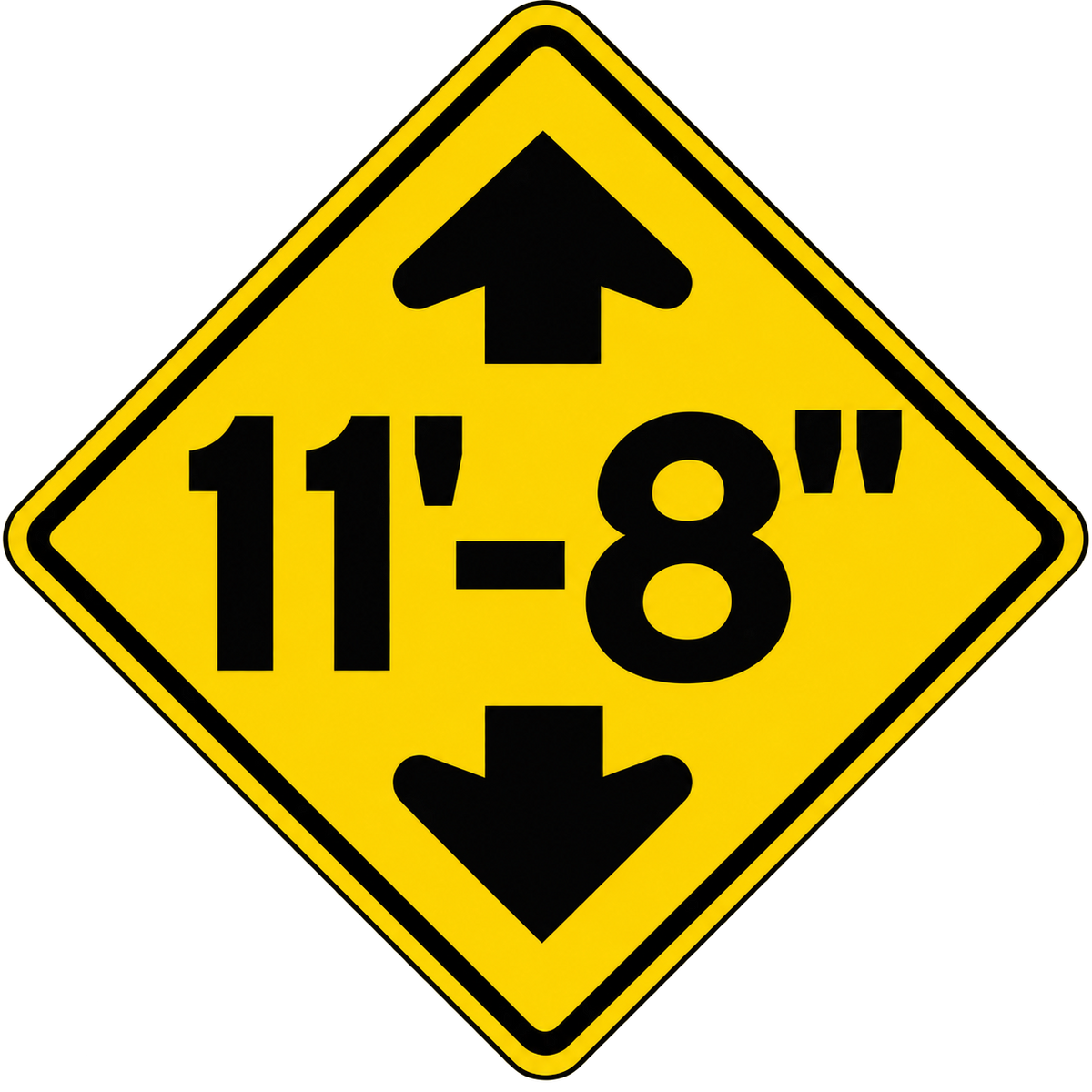 HO Scale -Bridge Clearance Signs - 2 Pack