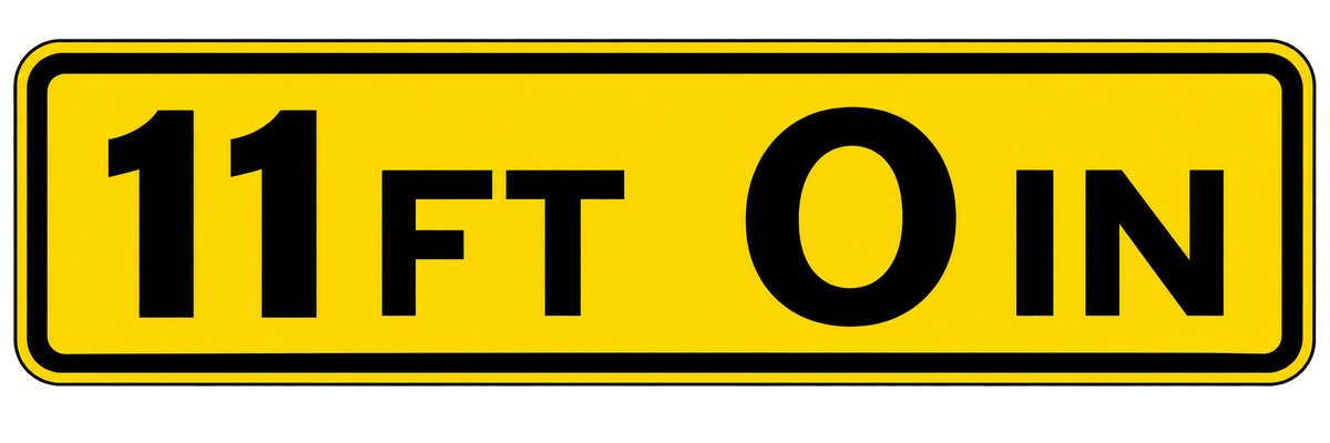 HO Scale -Bridge Clearance Signs - 2 Pack