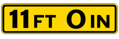 HO Scale -Bridge Clearance Signs - 2 Pack