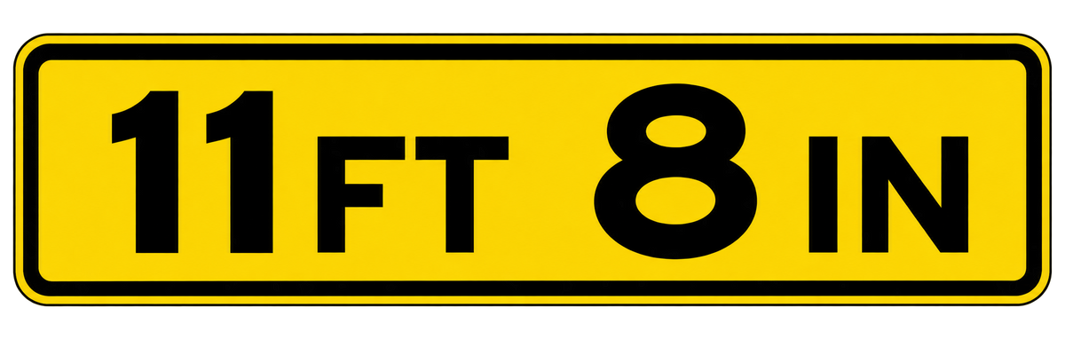 HO Scale -Bridge Clearance Signs - 2 Pack