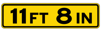 HO Scale -Bridge Clearance Signs - 2 Pack