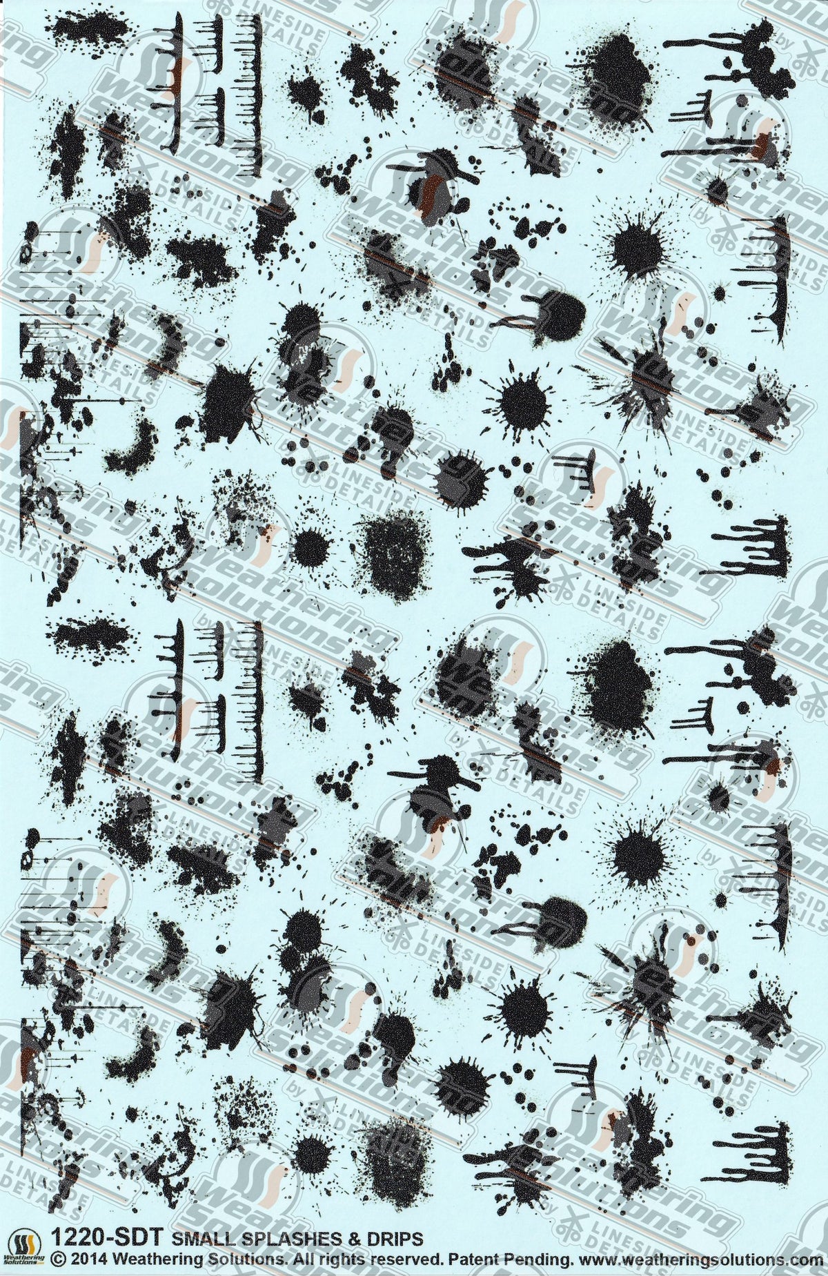 1220-SDT - Small Splashes & Drips Decals