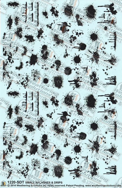 1220-SDT - Small Splashes & Drips Decals
