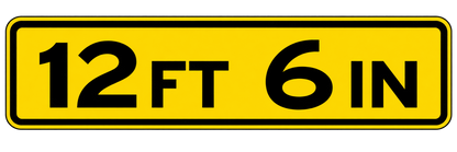 HO Scale -Bridge Clearance Signs - 2 Pack