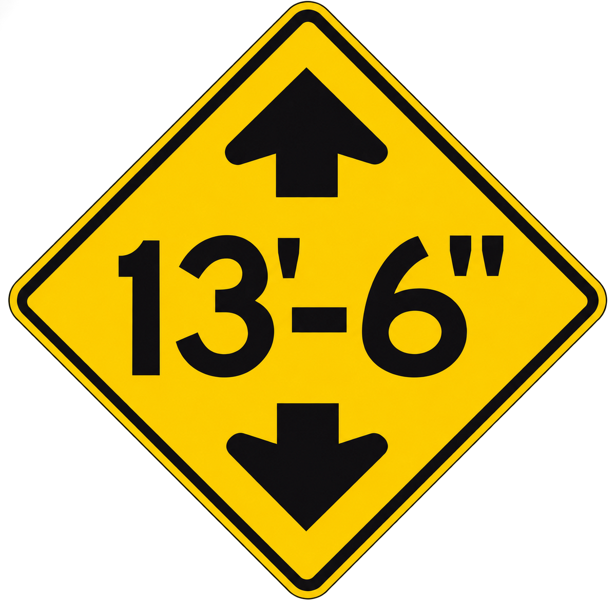 HO Scale -Bridge Clearance Signs - 2 Pack
