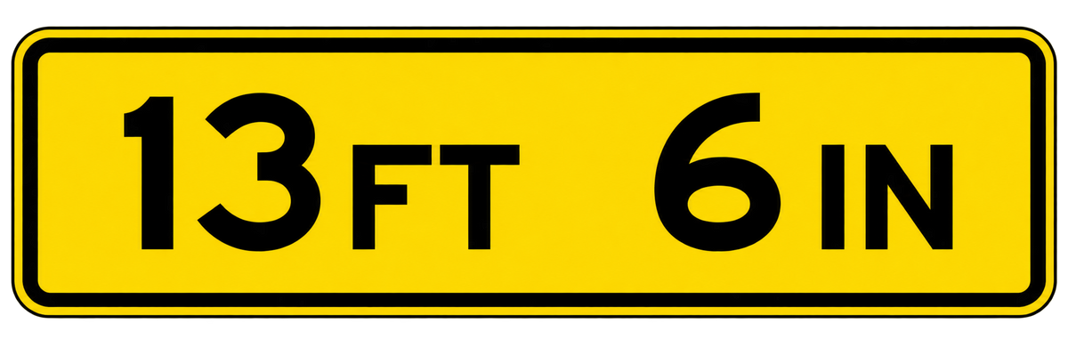 HO Scale -Bridge Clearance Signs - 2 Pack
