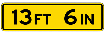HO Scale -Bridge Clearance Signs - 2 Pack