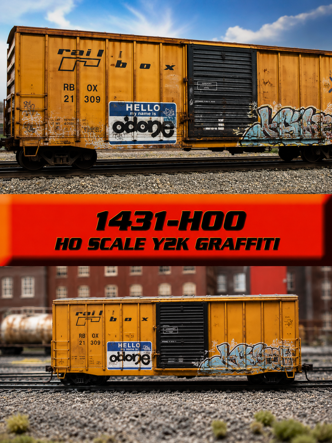 Weathering Solutions 1431-HOO - HO Scale Y2K Graffiti