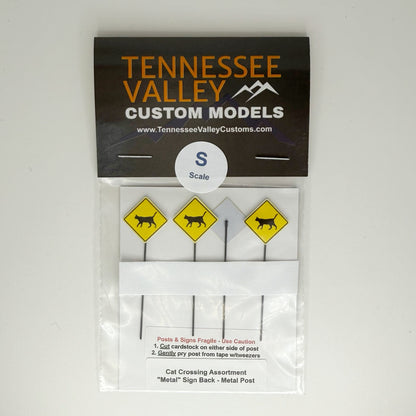Cat Crossing Sign Pack - 2 Pack