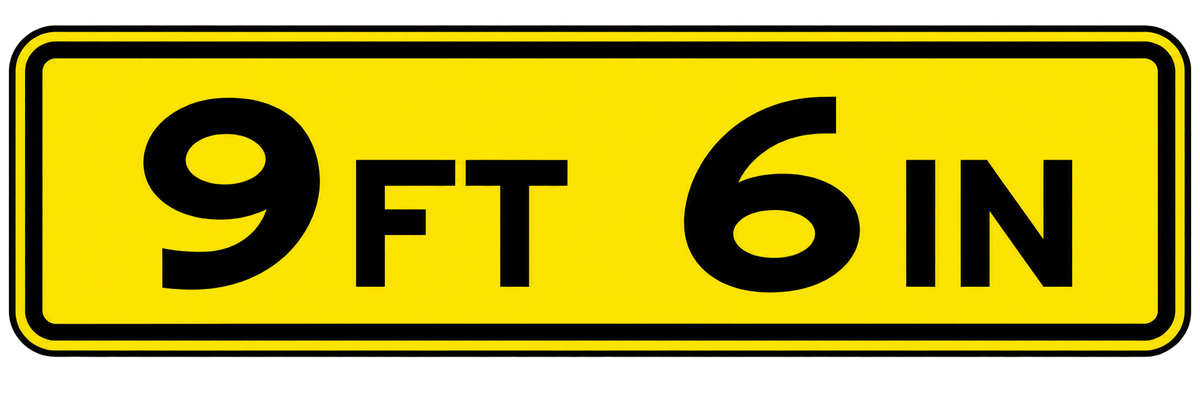 HO Scale -Bridge Clearance Signs - 2 Pack