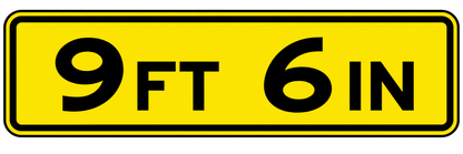 HO Scale -Bridge Clearance Signs - 2 Pack
