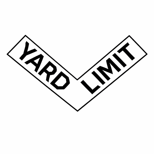 HO Scale - "Y" Yard Limit - 2 Pack