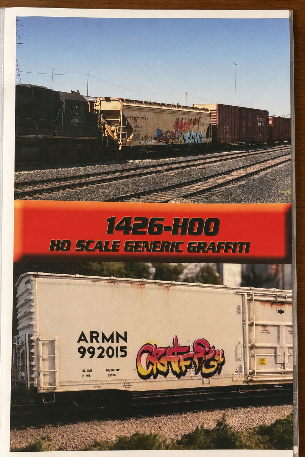 Weathering Solutions -1426-HOO - HO Scale Generic Graffiti