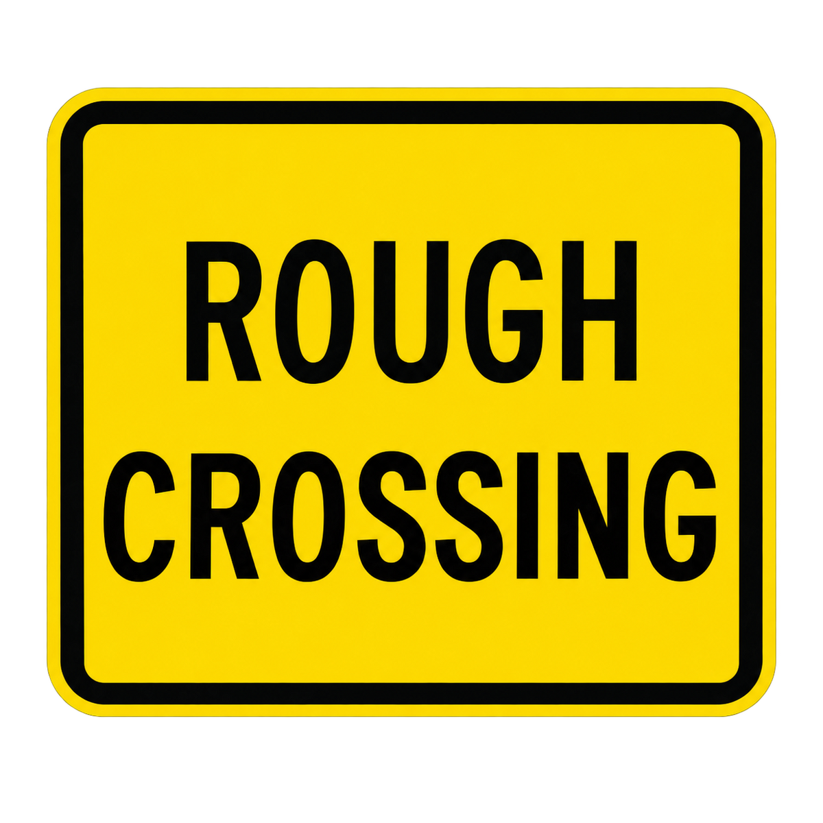 HO Scale - Rough Crossing Sign - 2 Pack