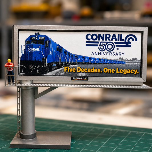 HO Scale - Conrail 50th Anniversary Billboard (Sign Only)