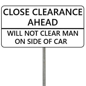 Close Clearance Signs -4 Pack