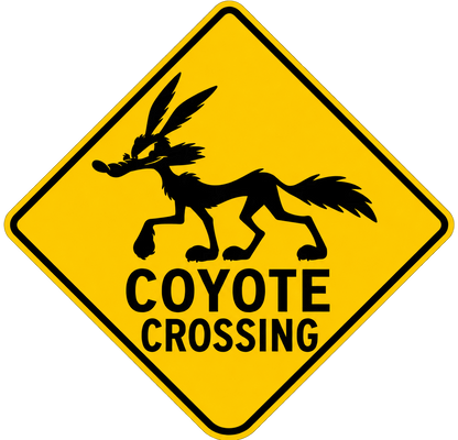 HO Scale - Roadrunner & Coyote Sign Pack – 2 Pack