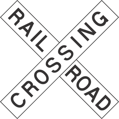 HO Scale - Modern Crossbucks - 2 Pack