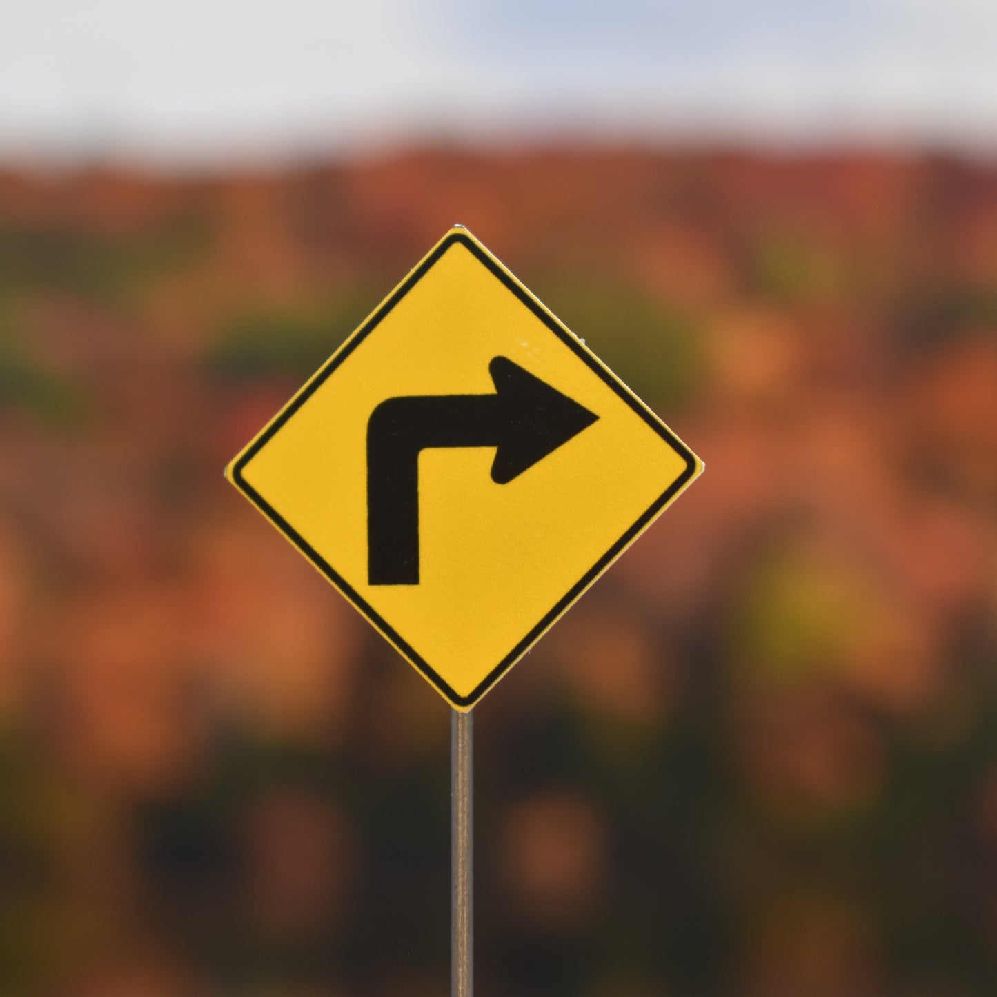 HO Scale - Curve Warning – 45 or 90, Choose Direction - 2 Pack