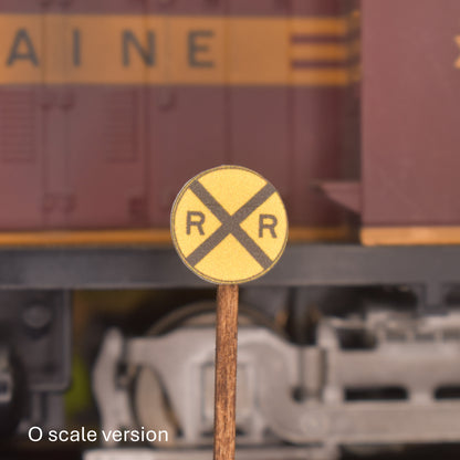 Railroad Crossing Advance Warning Signs -2 Pack