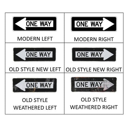 Free Scale. Sign O Scale - Double Sided One Way Signs - Single Sign β Lineside Details
