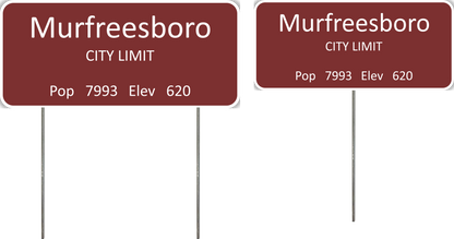 N Scale - City & Town Limit or Landmark Signs - CUSTOM ORDER