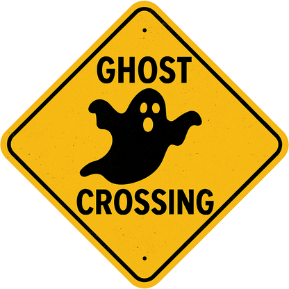 N Scale - Halloween Road Signs