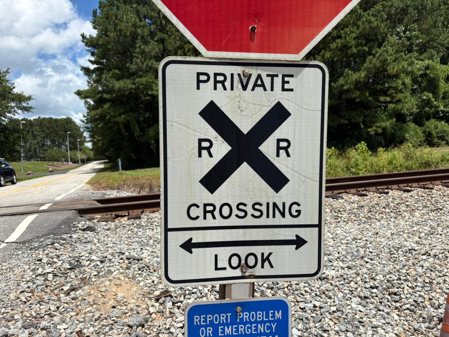 Private Railroad Crossing Sign Set - 2 Pack